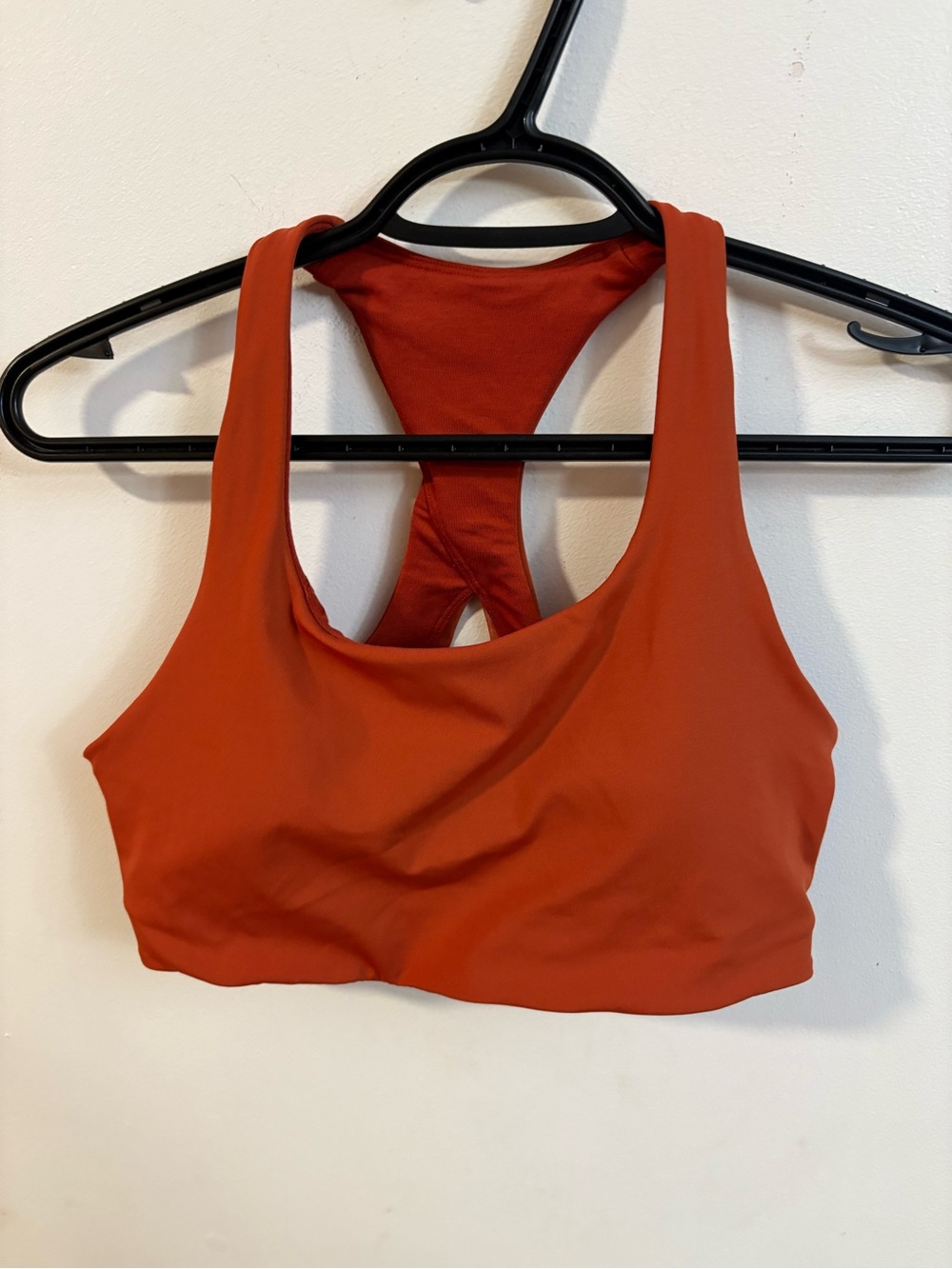 lululemon athletica Rust Orange Racerback Sports Bra size 8